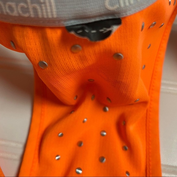 ADIDAS Embellished Orange Tank Top Size Small - Picture 5 of 8